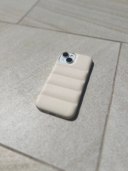 Crème White Puffer Case